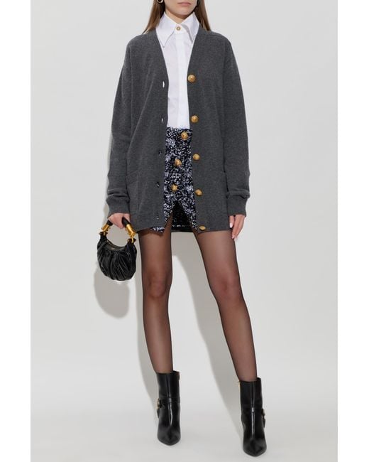 Balmain Blue Skirt With Lurex Thread
