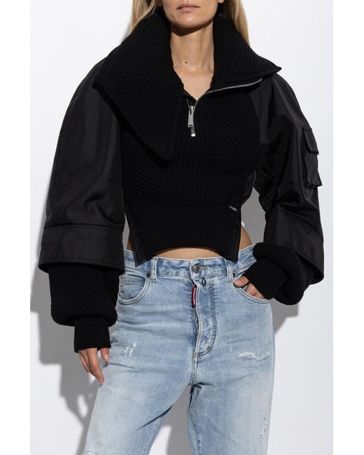 DSquared² Black Wool Jacket