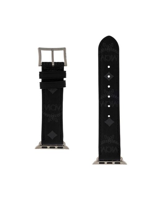 MCM Black Apple Watch Strap for men