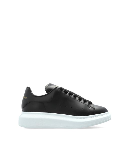 McQueen Black Sports Shoes With Logo