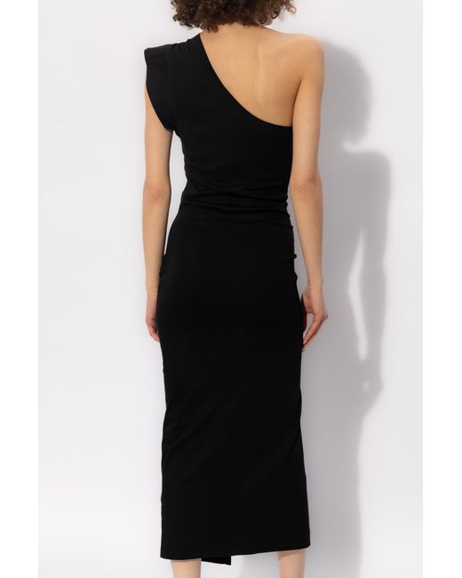 Isabel Marant Black One-Shoulder Dress 'Maude'