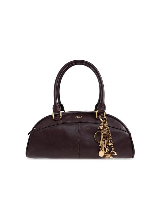 Chloé Red Handbag "Bowling"