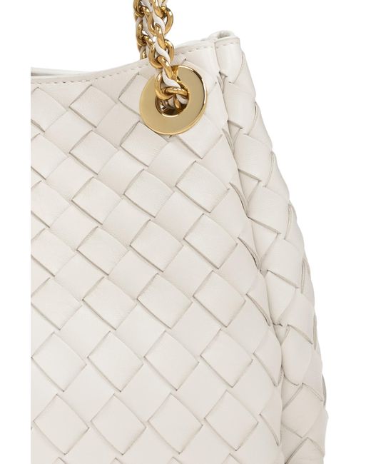Bottega Veneta Natural Shoulder Bag Parachute Small