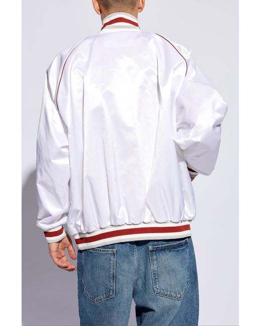 Givenchy Blue Bomber Jacket With Logo for men