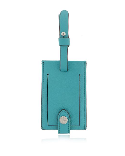 Tory Burch Blue Leather Id Holder
