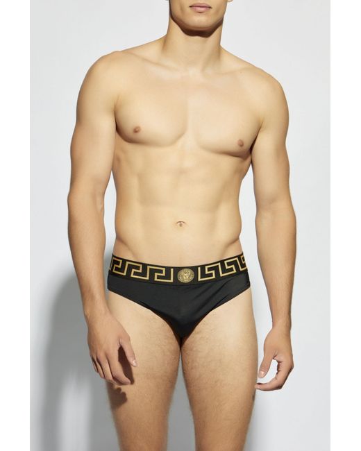 Versace Black Swim Briefs for men