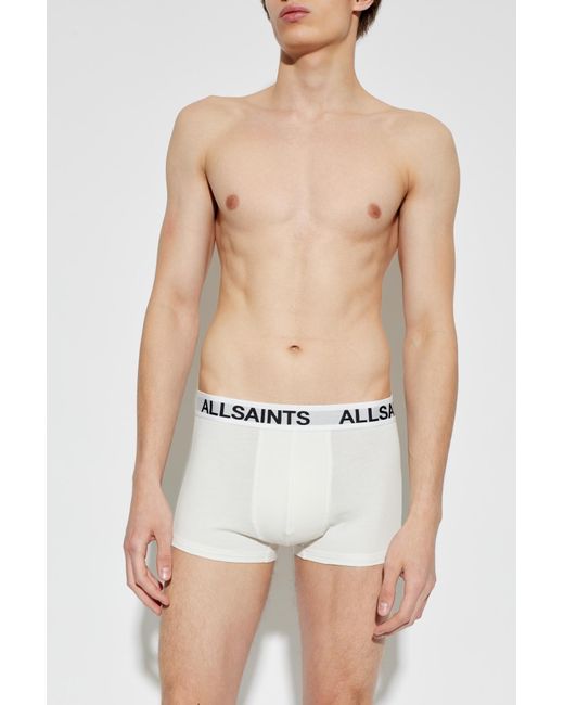 AllSaints White 3-Pack Of Boxers for men
