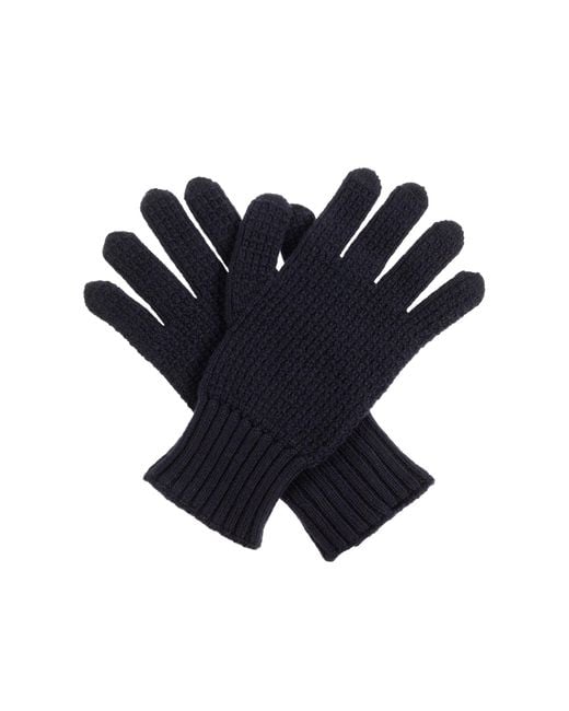 Dolce & Gabbana Blue Woolen Gloves for men