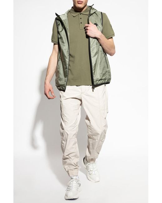 Moncler White Vest Moretan for men