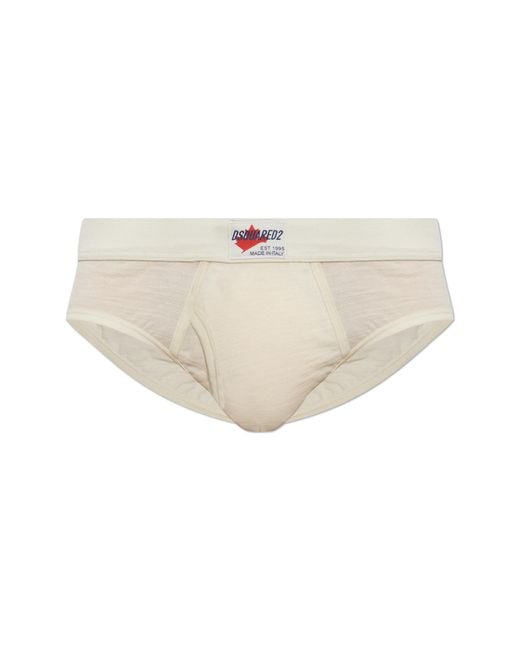 DSquared² Natural Wool Briefs for men