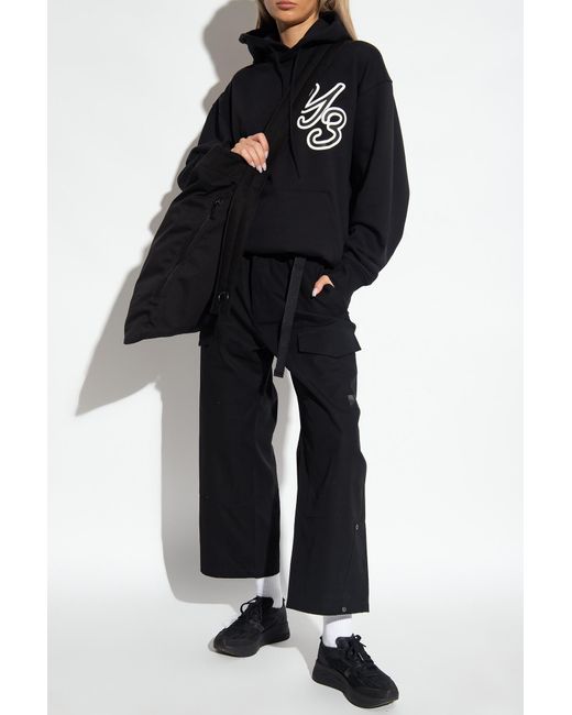 Y-3 Black Trousers With Straight Legs, '