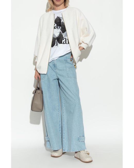 MICHAEL Michael Kors Blue 'Jaden' Slides