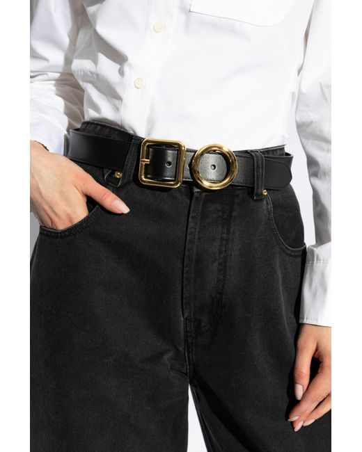 Jacquemus Black Leather Belt