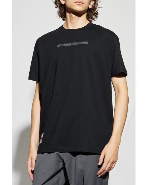 Iceberg Black T-Shirt With Patch for men
