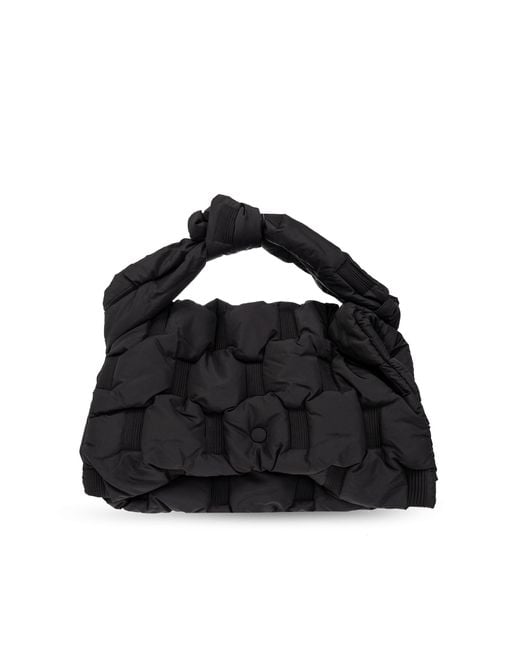 Issey Miyake Black Quilted Shoulder Bag,