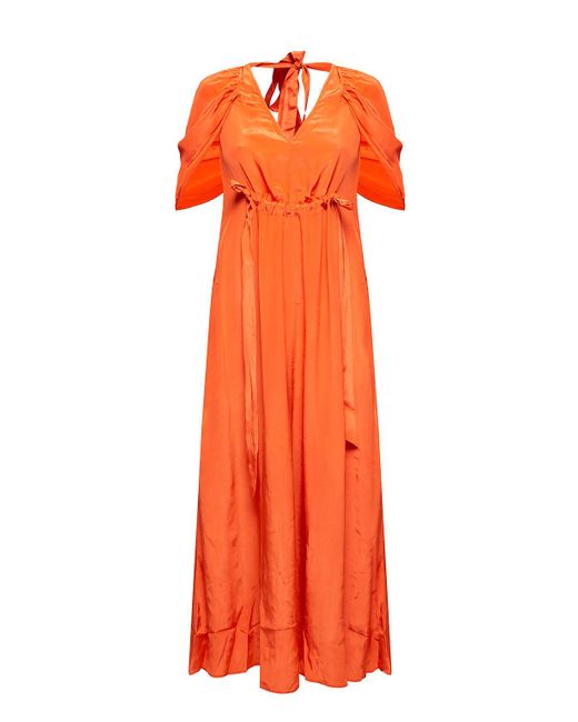 AllSaints 'elle' Dress in Orange - Lyst