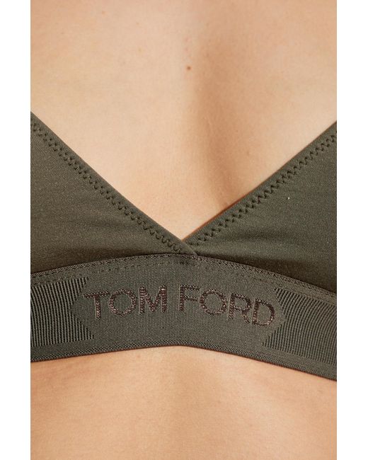 Tom Ford Brown Logo Bra