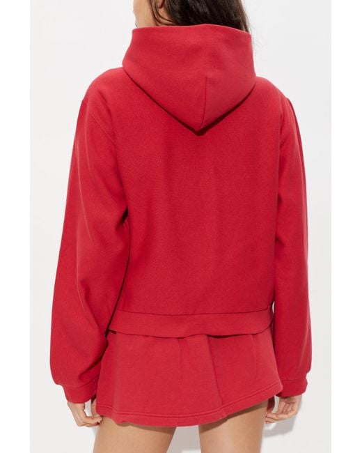 Balenciaga Red Sweatshirt With Patch