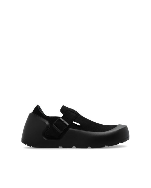 Birkenstock Black Leather Shoes 'Reykjavik' for men