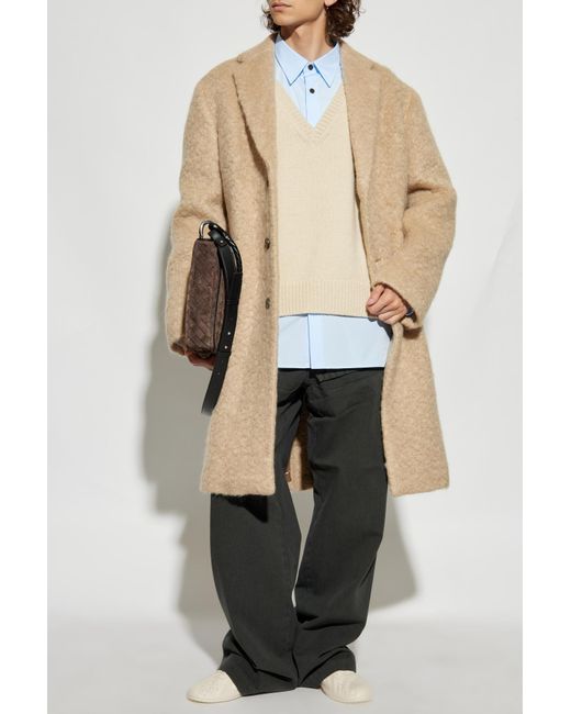 Dries Van Noten Natural Coat "Rustic" for men
