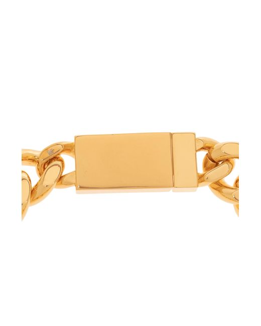Saint Laurent Metallic Brass Bracelet,