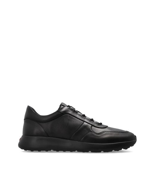 Tod's Black Leather Sports Shoes for men