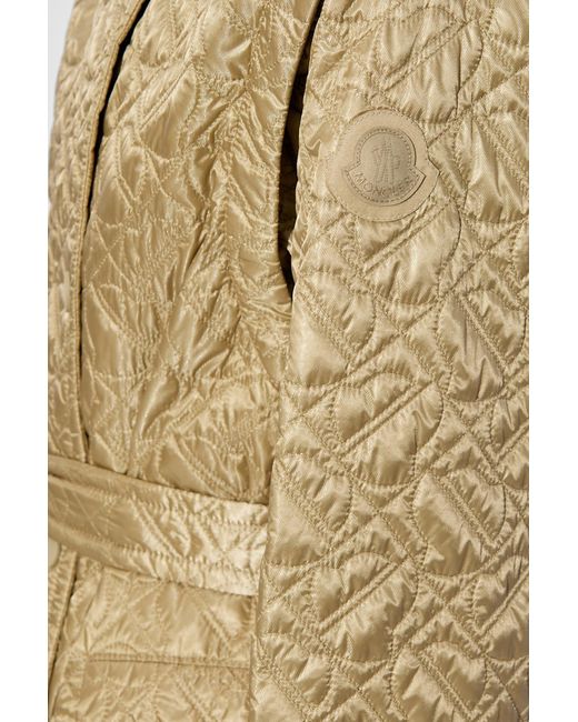 Moncler Natural 'Samare' Quilted Coat