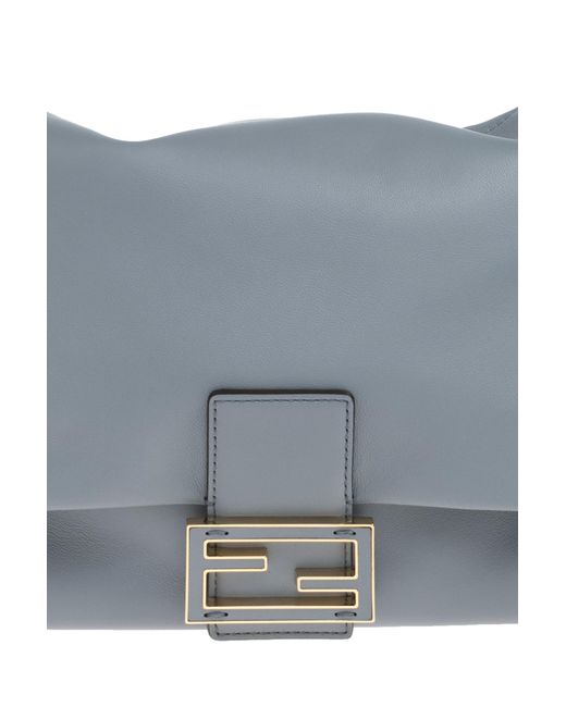 Fendi Blue Shoulder Bag 'Mamma Baguette Medium'
