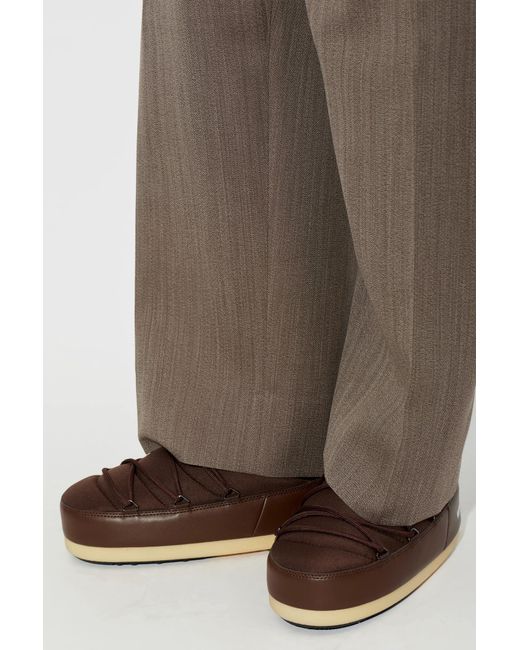 Moon Boot Brown 'Mb Evx Nylon' Slides for men