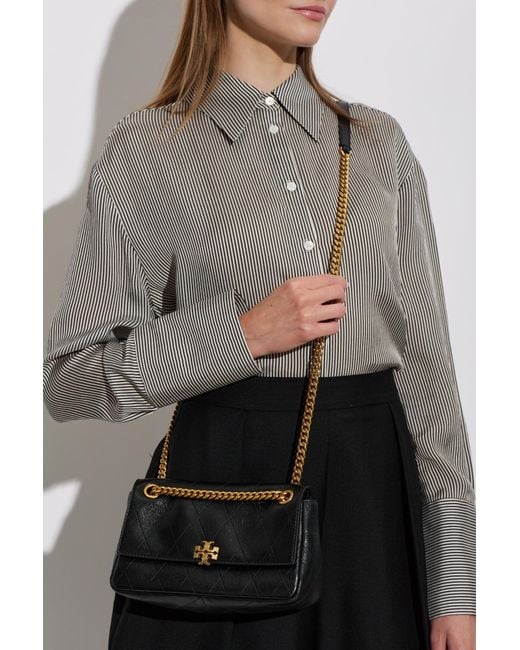 Tory Burch Black Shoulder Bag 'Charlie Small'