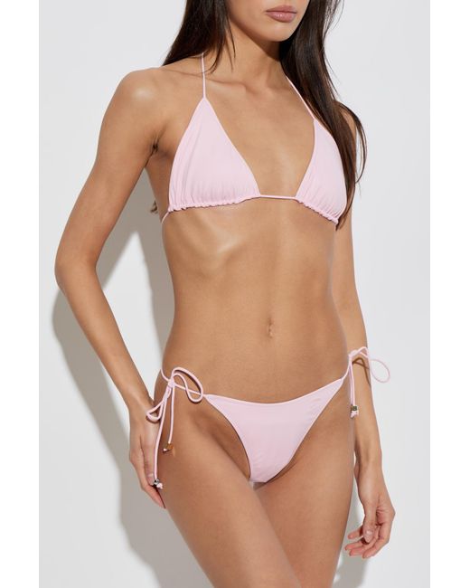 Jacquemus Pink Bikini Top 'Triangle'
