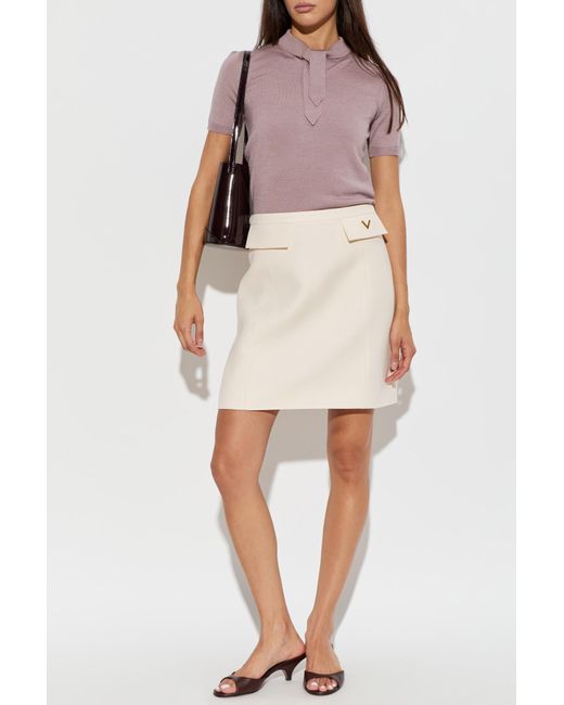 Valentino Garavani Pink Top With Application