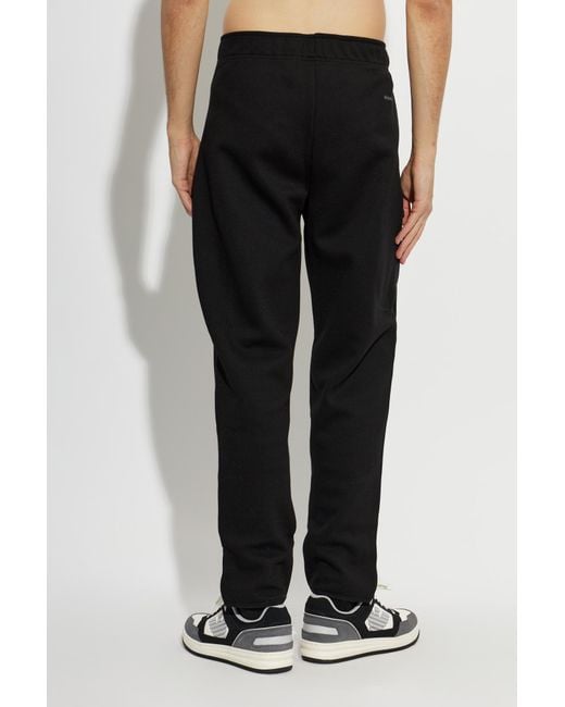 EA7 Black Sweatpants With Printed Logo for men