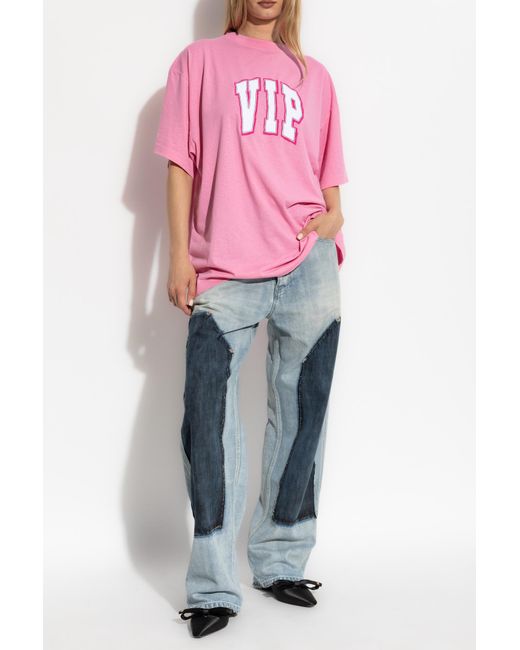 Balenciaga Blue Jeans With A 'Vintage' Effect