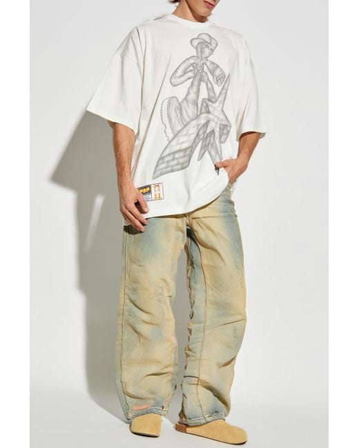 PDF White T-Shirt With Print for men