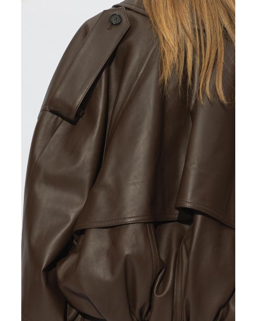 Loewe Brown Leather Jacket