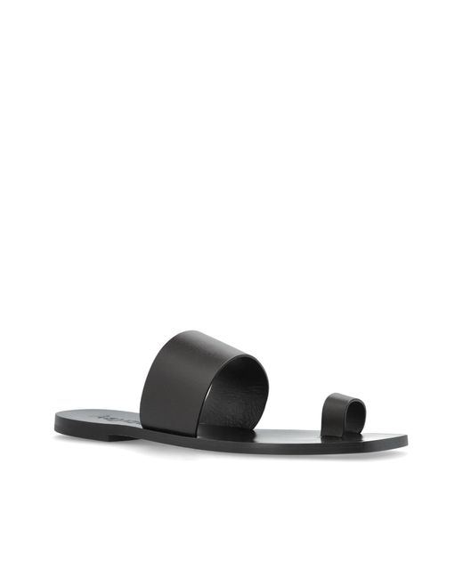 Aeyde White 'Sibel' Slides
