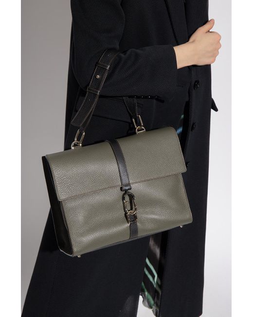 Furla Green 'narciso Medium' Shoulder Bag