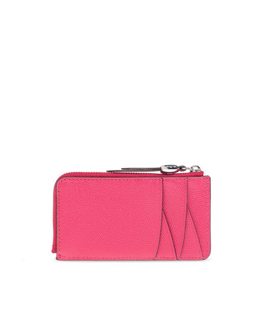 Tory Burch Pink Leather Card Holder