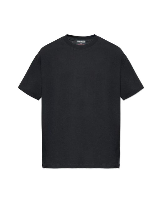 Zadig & Voltaire Black T-Shirt 'Tedddy' for men