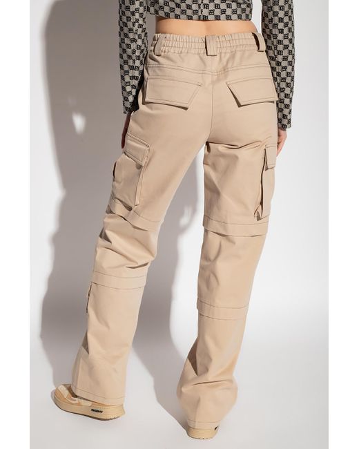 MISBHV Cotton Cargo Trousers in Beige 