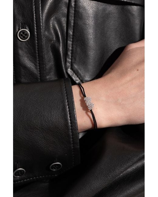 Zadig & Voltaire Black Bracelet With A Charm