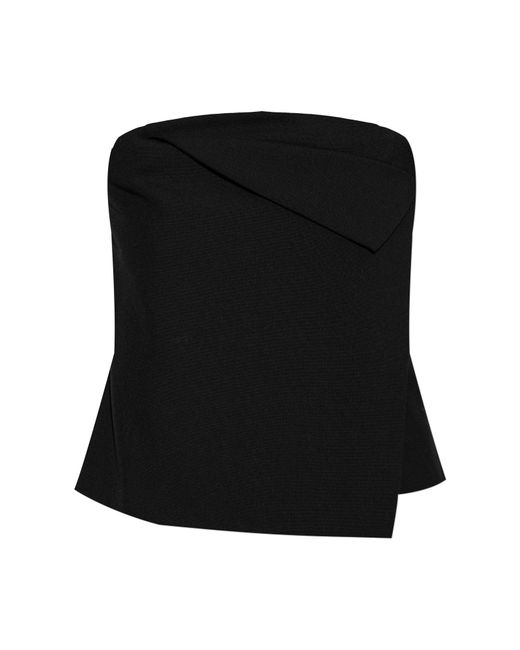 Officine Generale Black Wool Top 'Noelia'