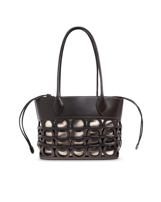 Ferragamo Black 'Shopper' Type Bag