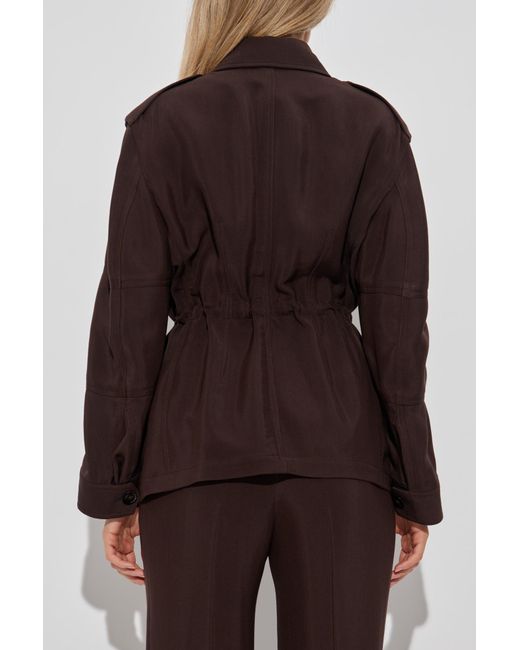 Tom Ford Black Jacket With Epaulettes