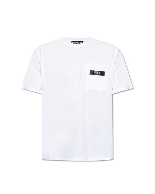 Versace White T-shirt With Pocket for men