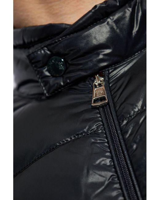 Moncler Black Cardigan With Quilted Front for men