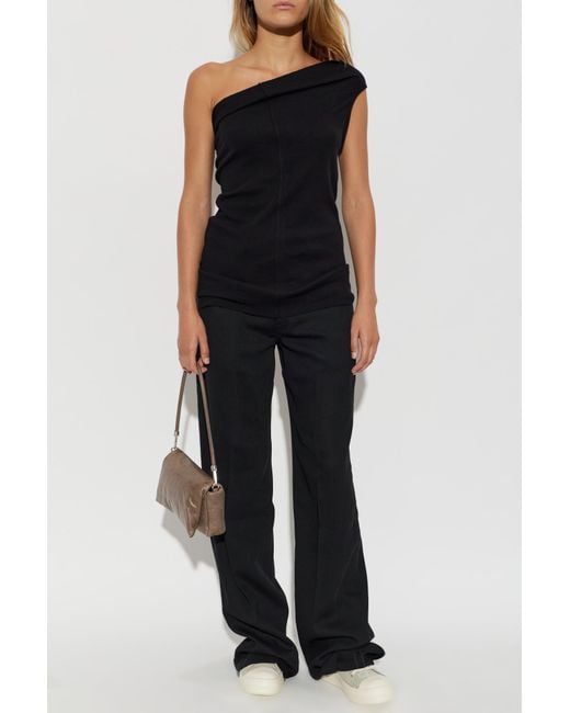 Rick Owens Black Wool Trousers