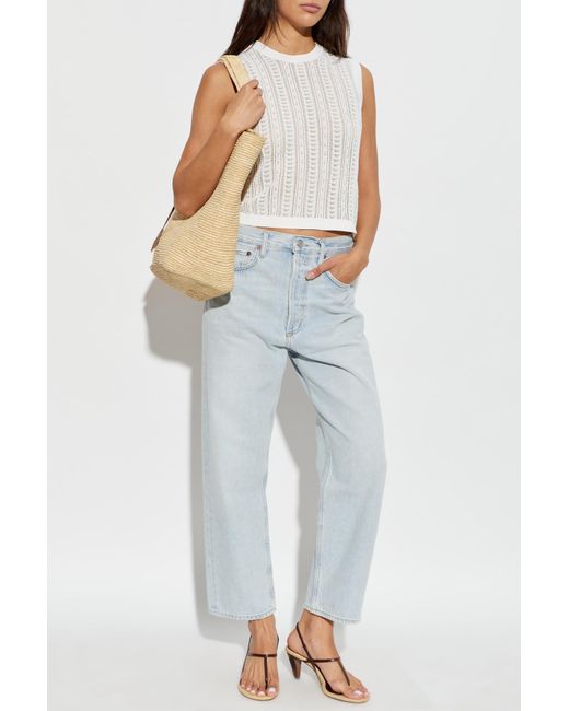 Agolde Blue '90's Crop' Jeans