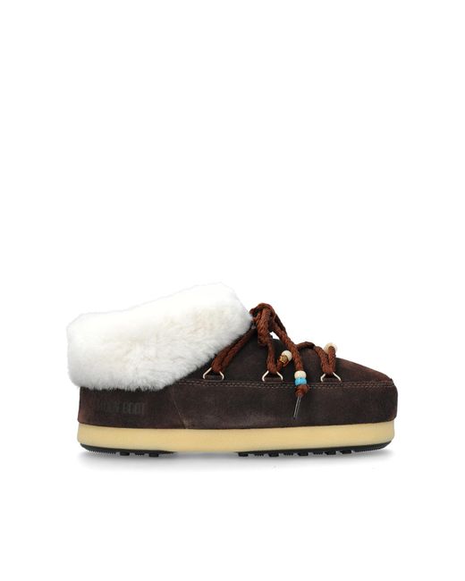 Moon Boot Black Snow Boots Mb Evx Mule Suede Beads
